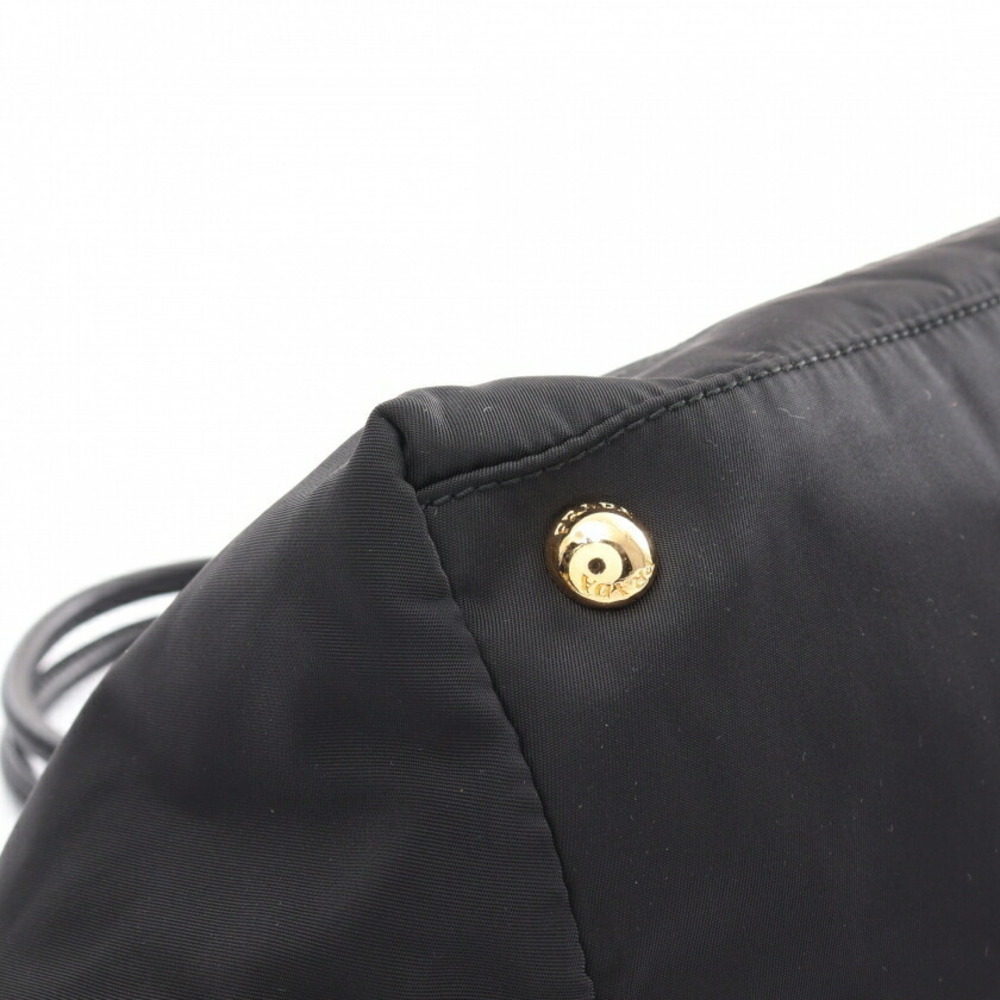 Prada Handbag Black Triangular Plate - image 6